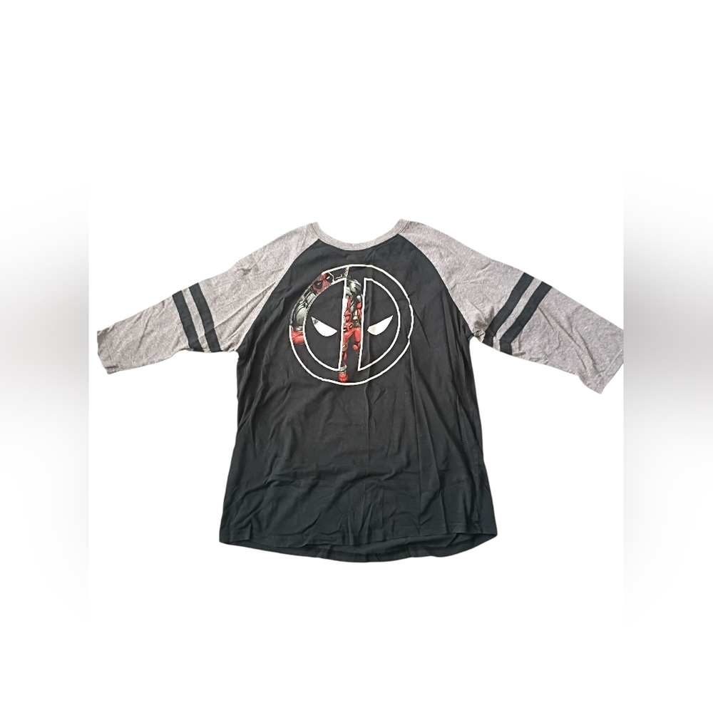 Marvel Black and Gray Logo Shirt Kids Size XL